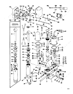 Trim tilt line manifold installation
