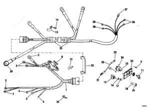 Universal six pin boat ignition switch with choke diagram