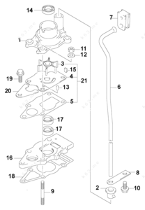 Water pump parts diagram