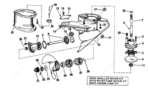 Weedless drive 1956 johnson sea horse