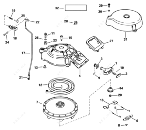 West bend pull start parts breakdown