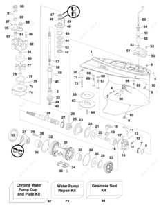 What is an outboard motor ct gear case