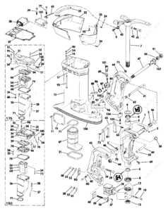 Where is the rectifier located on a johnson 1986 150 hp outboard moto