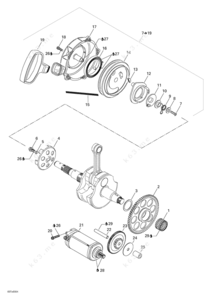 Where is the starter in my 2005 bombardier traxter 500 parts diagram