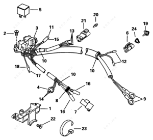 Where is the tilt trim relay on a 1998 70 hp evinrude