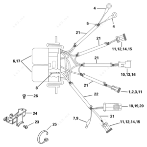 Wiring diagram for a johnson outboard tilt and trim system