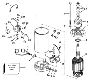 Wiring diagram of armature