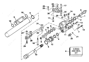 Xr-65 spool pin assembly