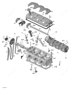 Yamaha 1.8l supercharged pwc cylinder head