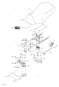 Yamaha jet boat seats parts list diagram