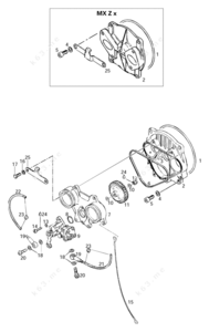 Yamaha mx 100 oil ingection diagram
