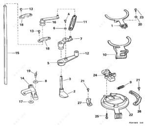 Yth20k46 carb throttel return linkage diagram